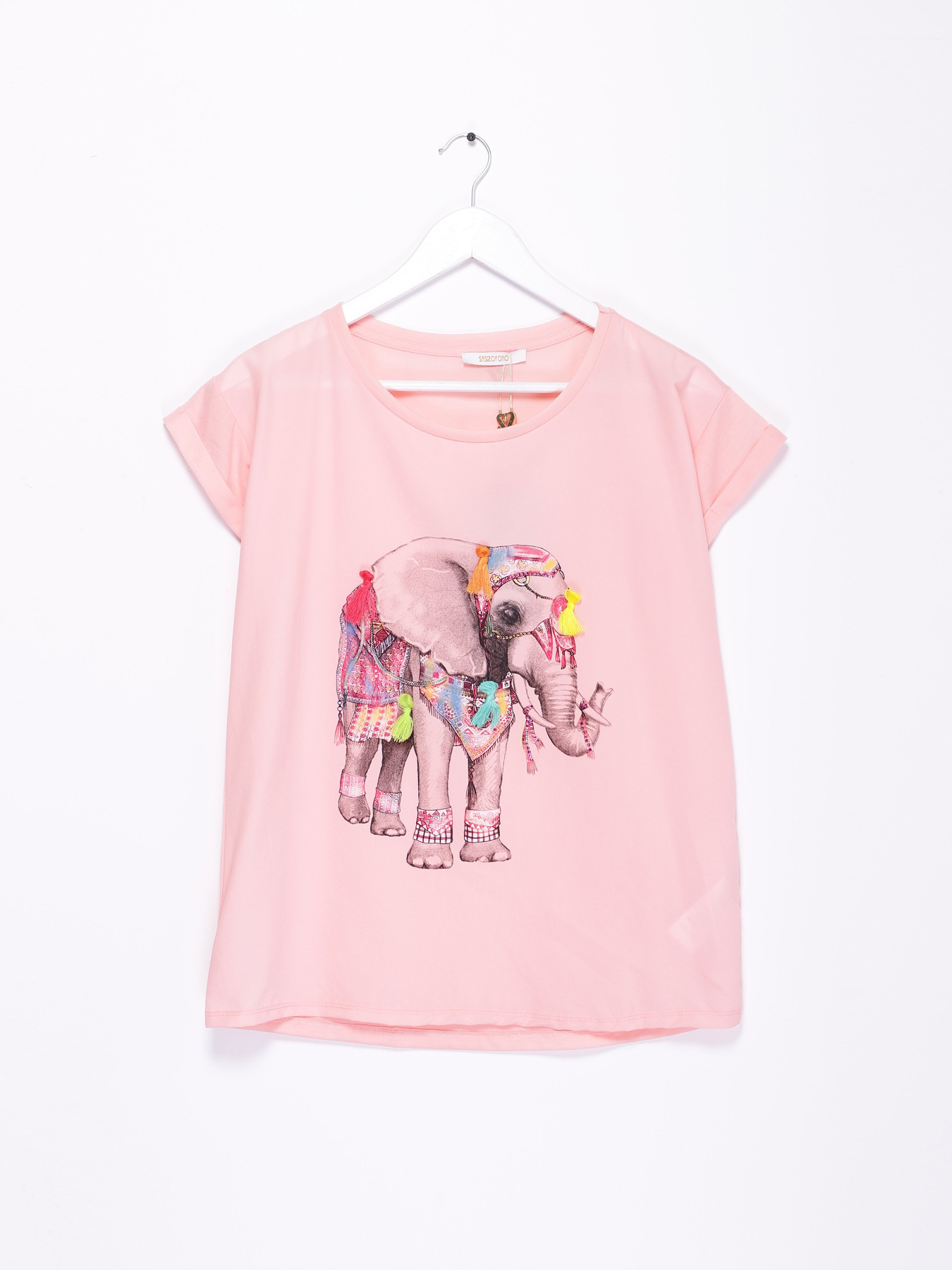 Футболка Sassofono модель A192-SF-752111 РОЖЕВИЙ Фото