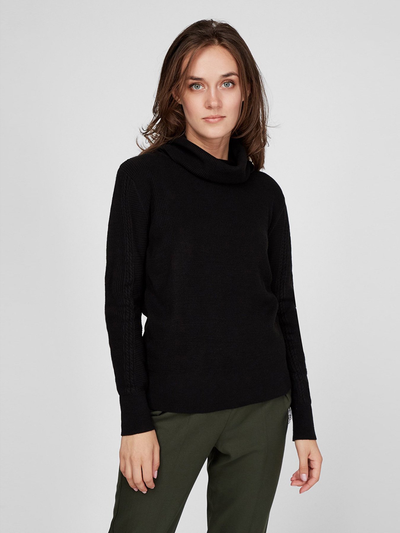 Свитер Sassofono модель A201-SC-27666, Чорний Фото