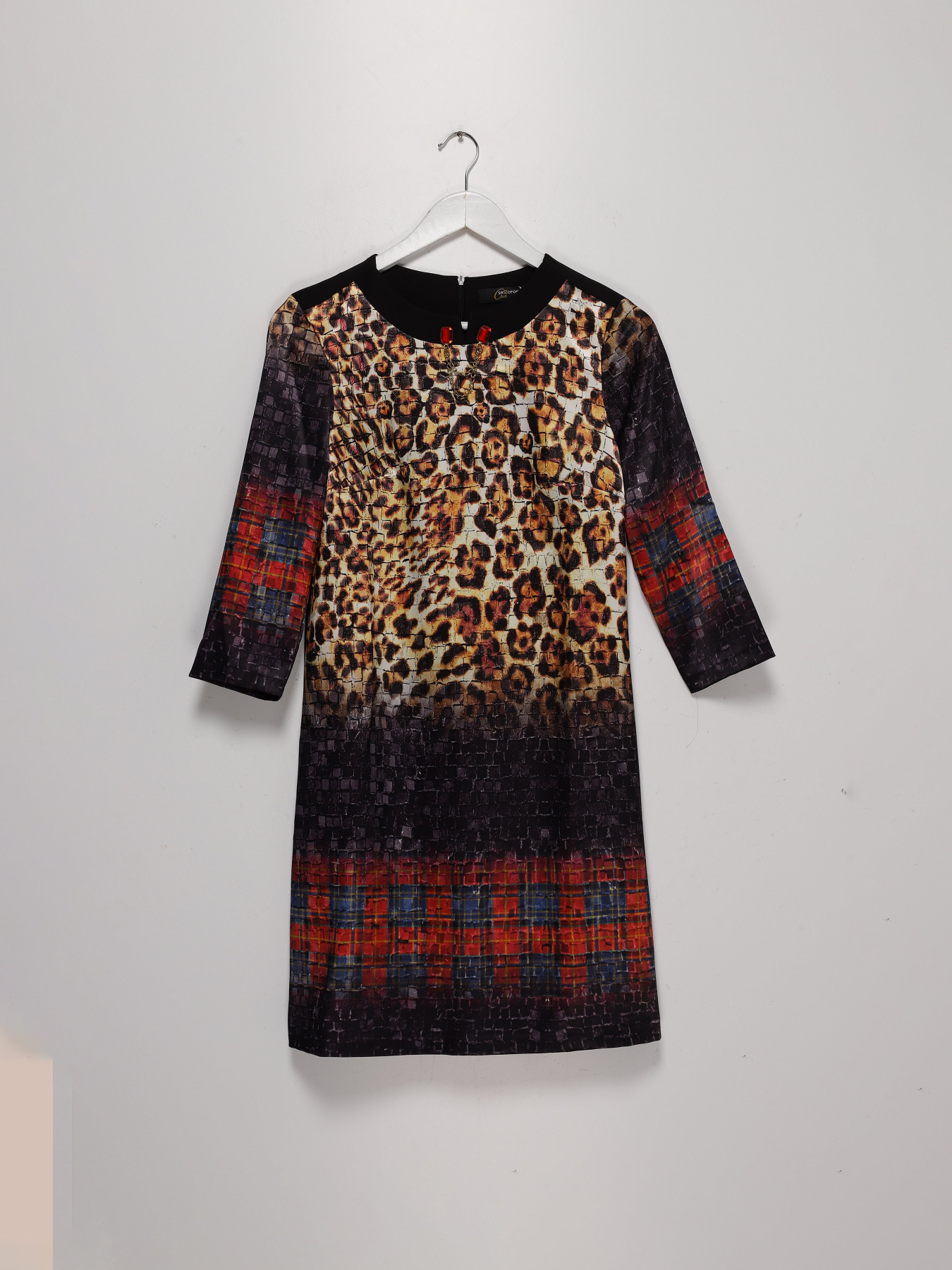 Платье мини Sassofono модель A201-SC-5913 ЧОРНИЙ Фото