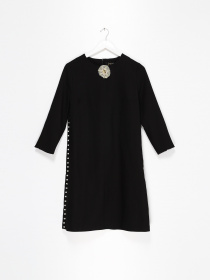 Платье мини Sassofono модель A201-SC-8299 Чорний Фото