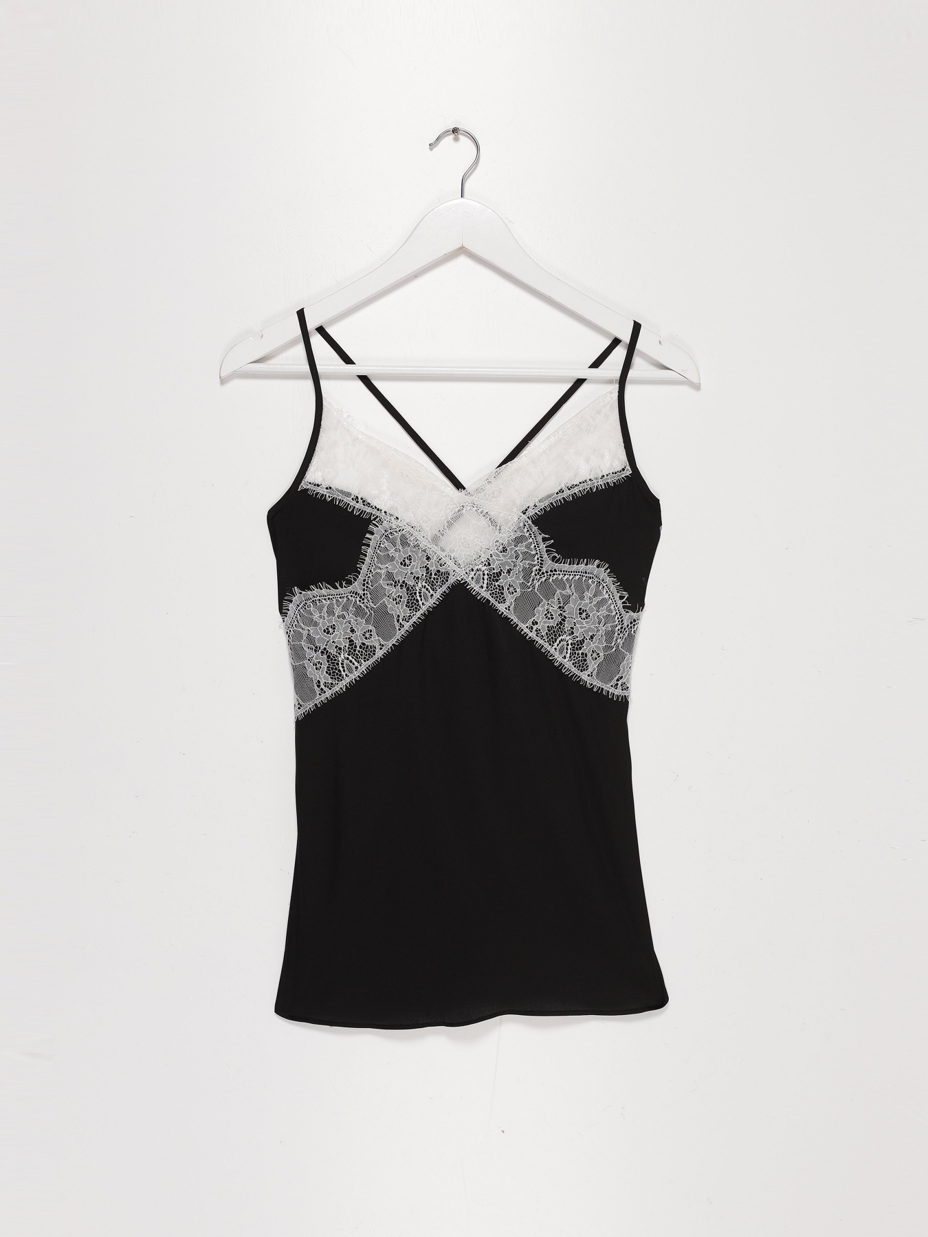 Майка Sassofono модель A202-SC-34466 Чорний-Молочний Фото