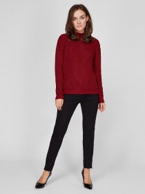 Свитер Sassofono модель A201-SC-27669, Бордовий Фото