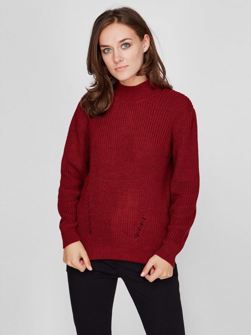 Светр Sassofono модель A201-SC-27669, Бордовий Фото