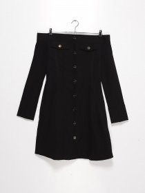 Платье мини Sassofono модель A202-SC-42797 ЧОРНИЙ Фото