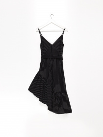 Сарафан Sassofono модель A202-SC-42959 Чорний-Молочний Фото