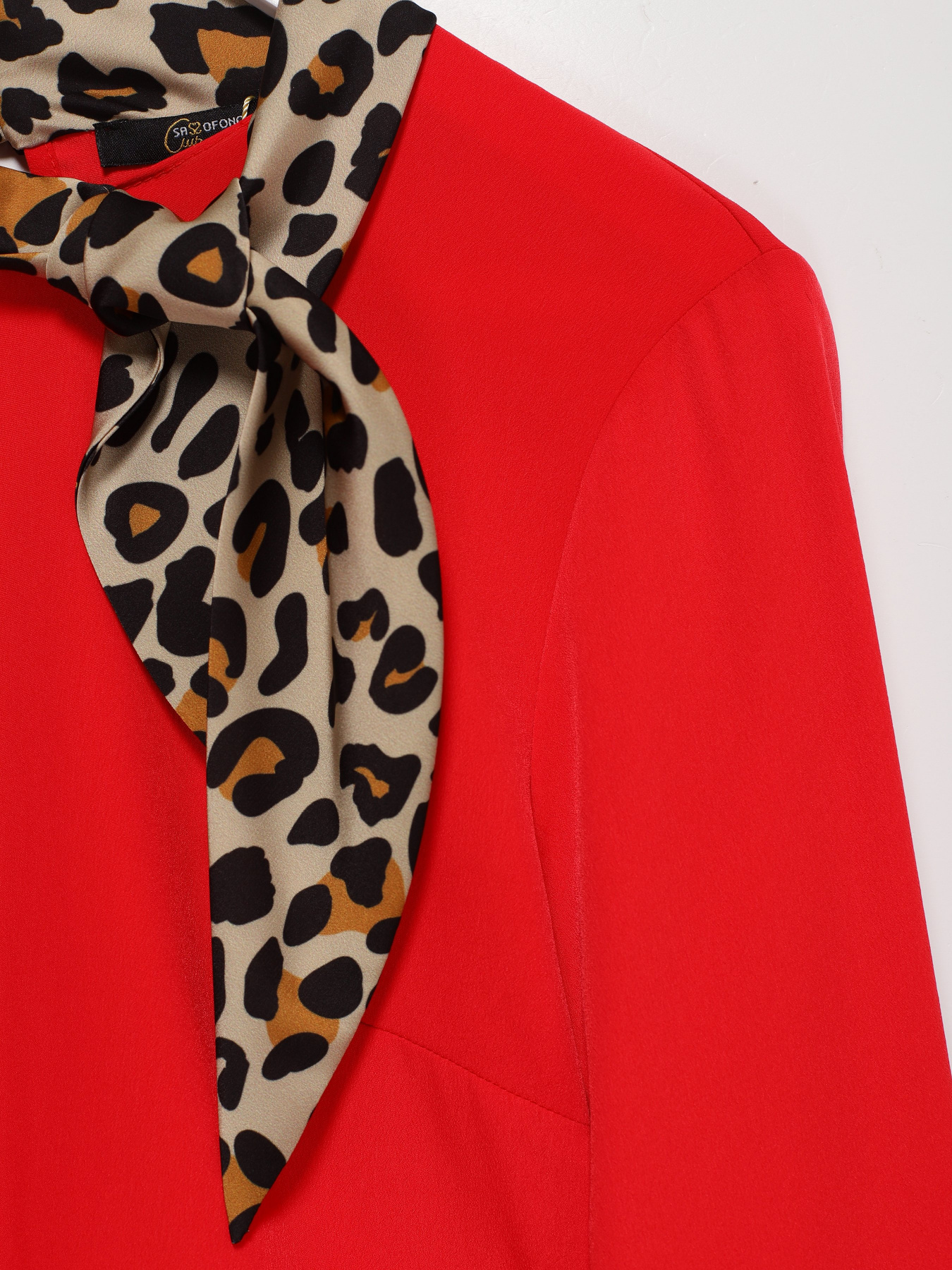 Блуза Sassofono модель A202-SC-BRL4141 ЧЕРВОНИЙ Фото