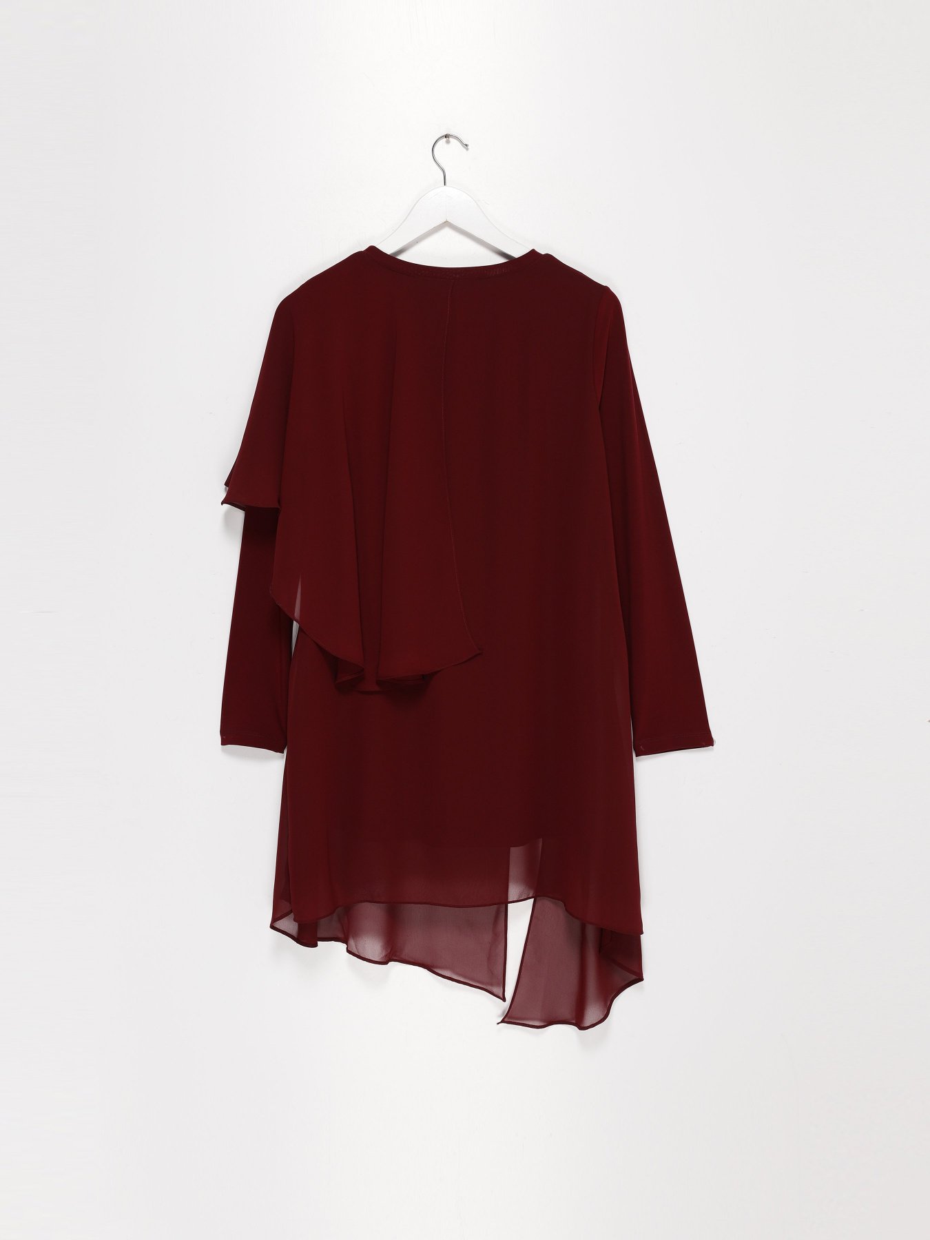 Сукня міні Sassofono модель A202-SC-BRL6130 БОРДОВИЙ Фото