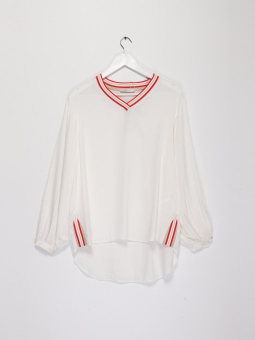 Блуза Sassofono модель A202-SF-201111-1 МОЛОЧНИЙ-1 Фото