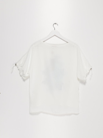 Блуза Sassofono модель A202-SF-204112 МОЛОЧНИЙ-БІРЮЗОВИЙ Фото