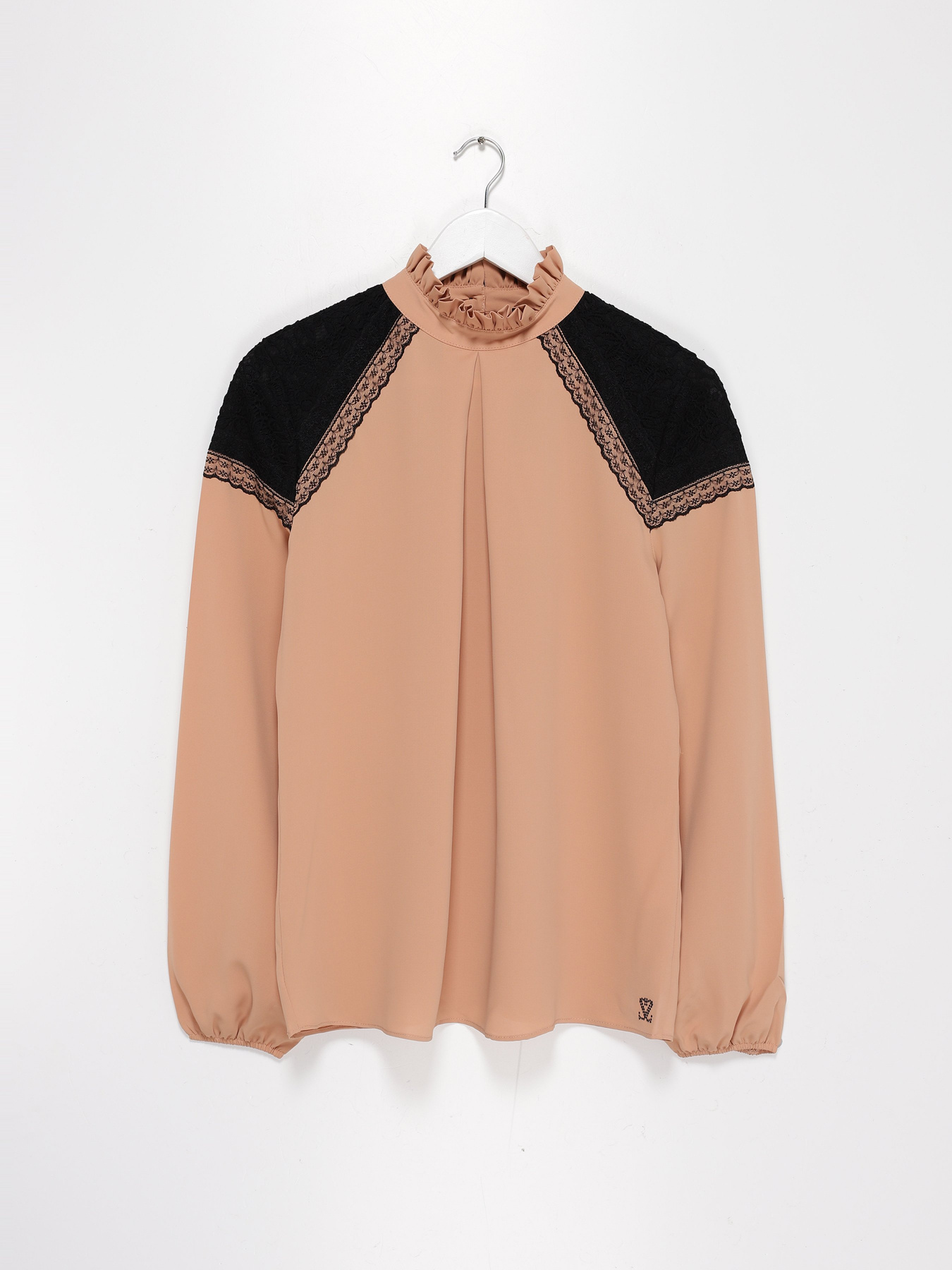 Блуза Sassofono модель A202-SF-215111-1 ТЕМНО ПУДРОВИЙ Фото