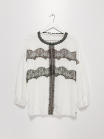 Блуза Sassofono модель A202-SF-265151 МОЛОЧНИЙ Фото