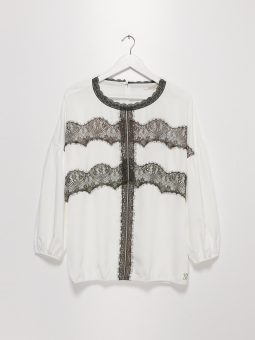 Блуза Sassofono модель A202-SF-265151 МОЛОЧНИЙ Фото