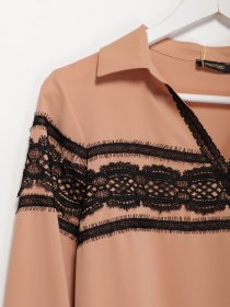 Блуза Sassofono модель A202-SF-267111 БЕЖЕВИЙ Фото