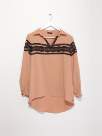 Блуза Sassofono модель A202-SF-267111 БЕЖЕВИЙ Фото