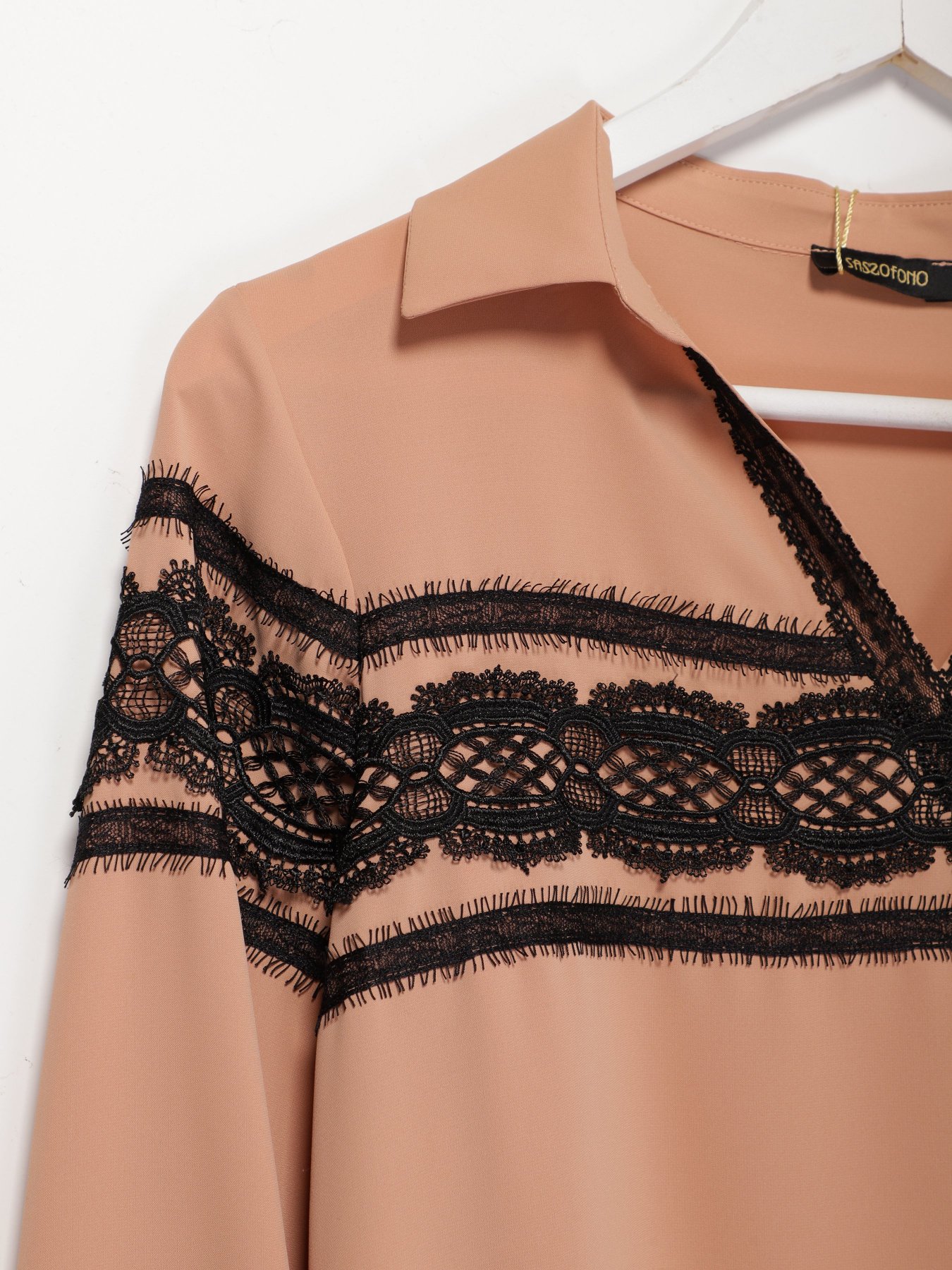 Блуза Sassofono модель A202-SF-267111 БЕЖЕВИЙ Фото