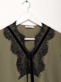 Блуза Sassofono модель A202-SF-273111 ХАКІ Фото