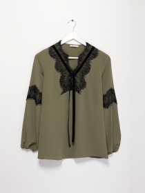 Блуза Sassofono модель A202-SF-273111 ХАКІ Фото