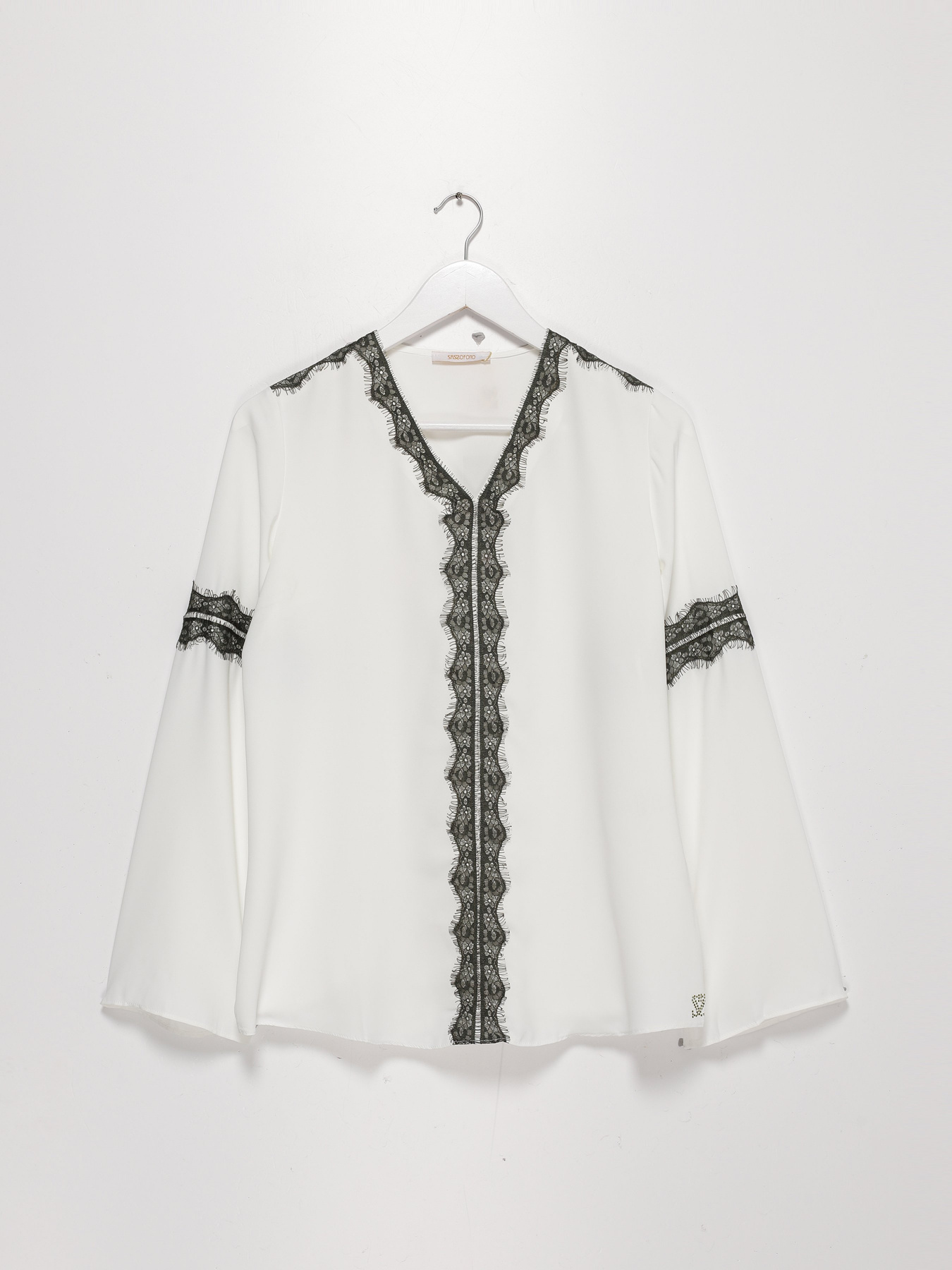 Блуза Sassofono модель A202-SF-284111 МОЛОЧНИЙ Фото