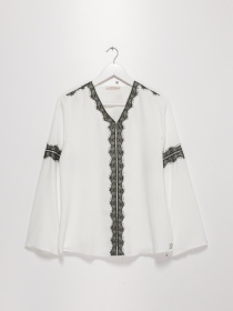 Блуза Sassofono модель A202-SF-284111 МОЛОЧНИЙ Фото