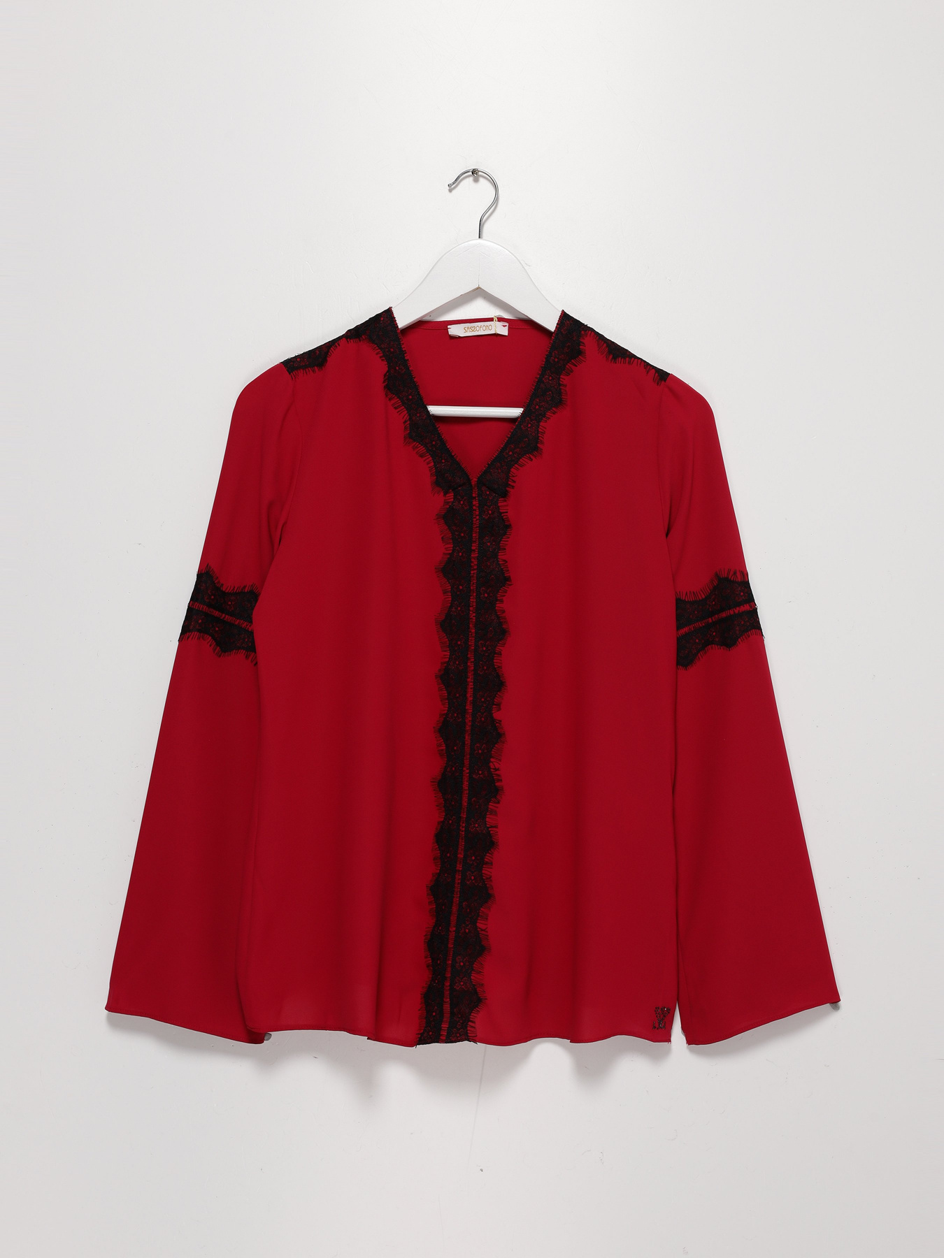 Блуза Sassofono модель A202-SF-284111 ЧЕРВОНИЙ Фото