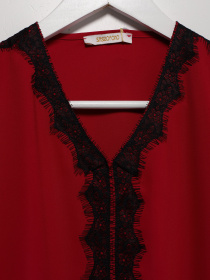 Блуза Sassofono модель A202-SF-284111 ЧЕРВОНИЙ Фото