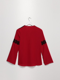 Блуза Sassofono модель A202-SF-284111 ЧЕРВОНИЙ Фото