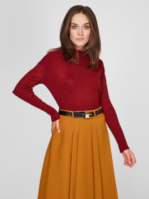 Светр Sassofono модель A201-SC-28201, Бордовий Светр Sassofono модель A201-SC-28201, Бордовий Фото