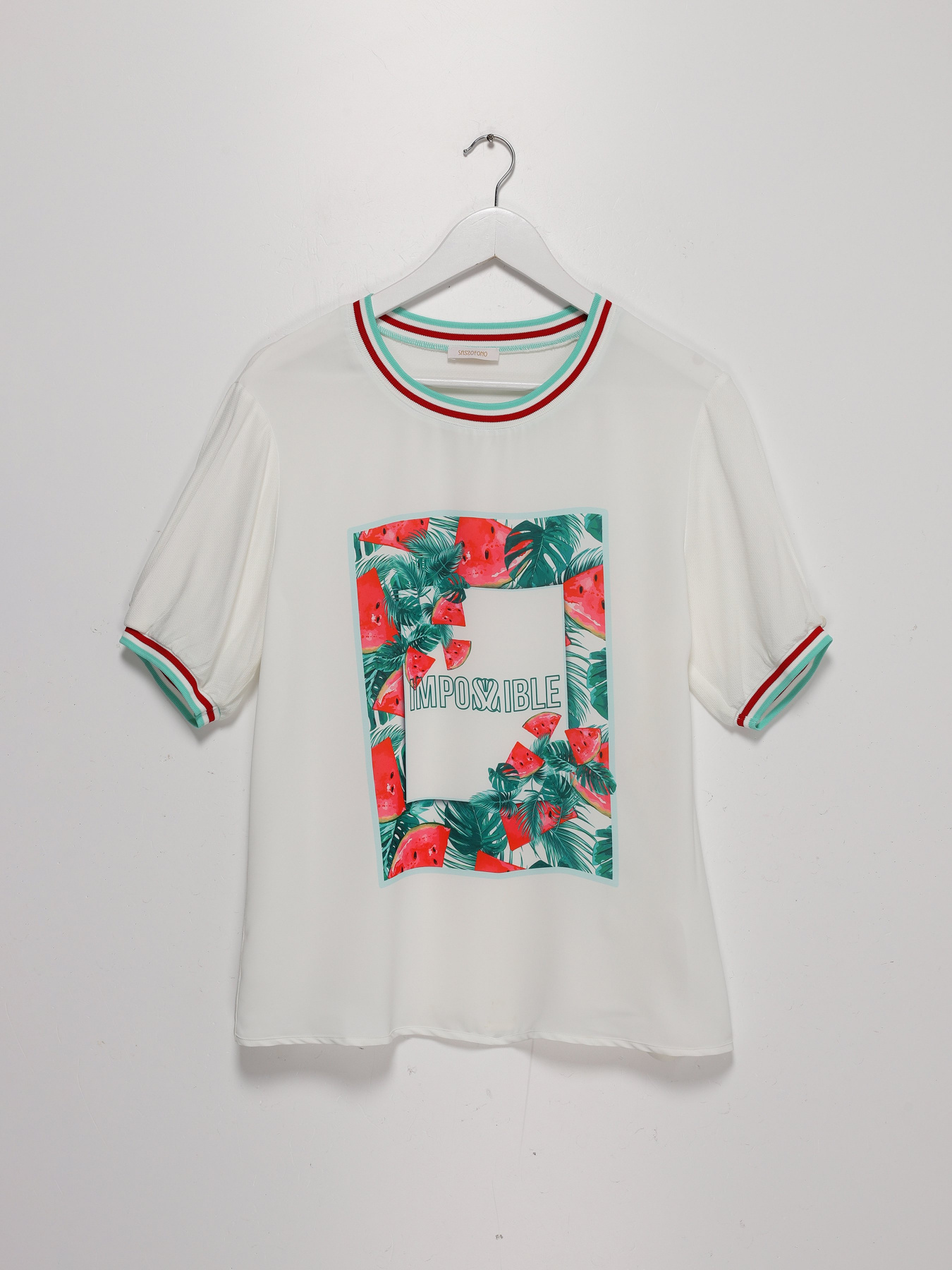 Футболка Sassofono модель A202-SF-498112 Молочний Фото