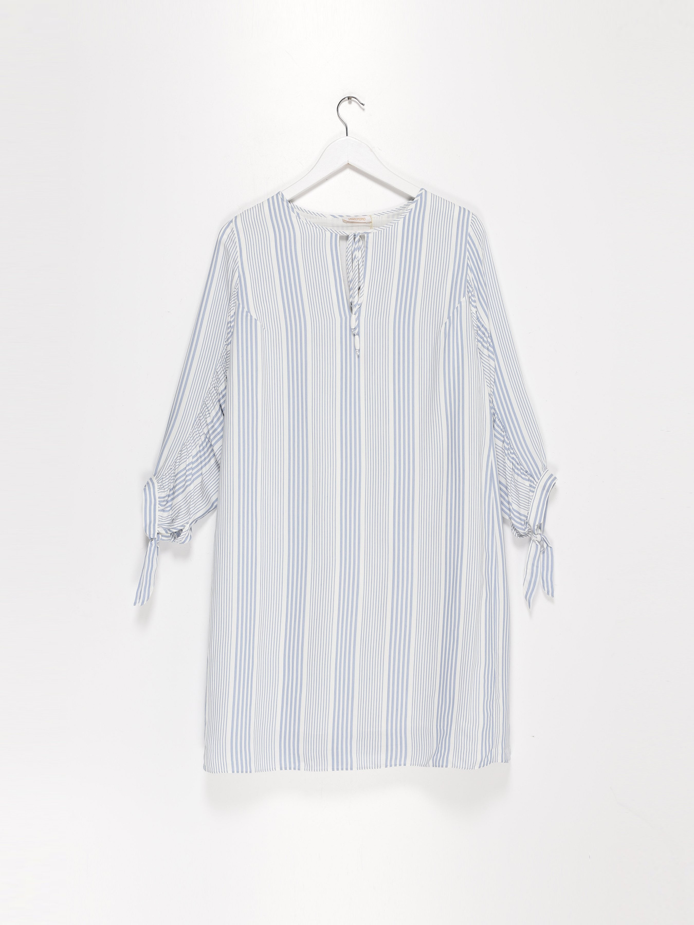 Платье мини Sassofono модель A202-SF-51676 БЛАКИТНИЙ Фото