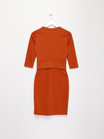 Платье мини Sassofono модель A141-SC-760175 Гірчичний Фото