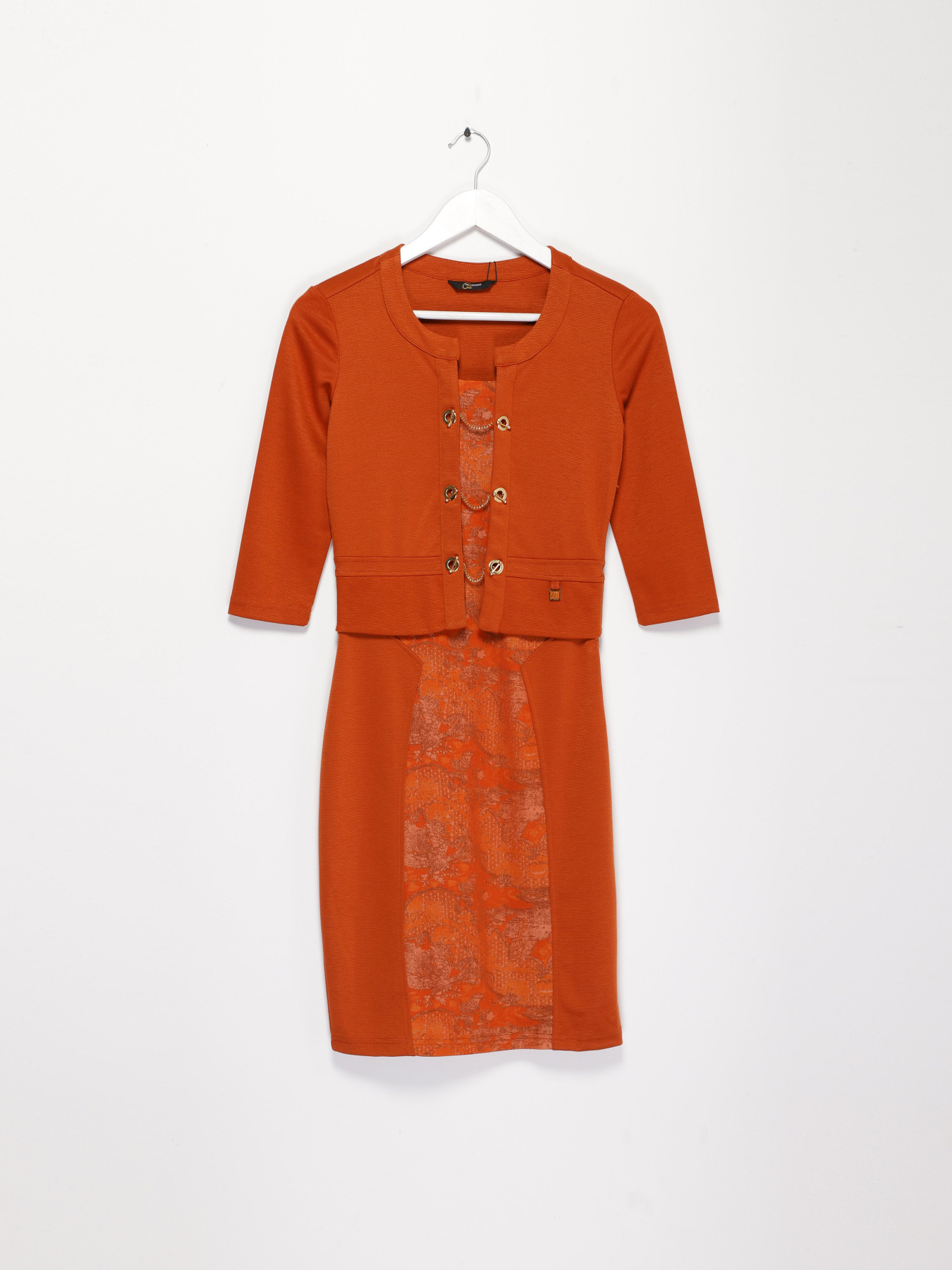 Платье мини Sassofono модель A141-SC-760175 Гірчичний Платье мини Sassofono модель A141-SC-760175 Гірчичний Фото