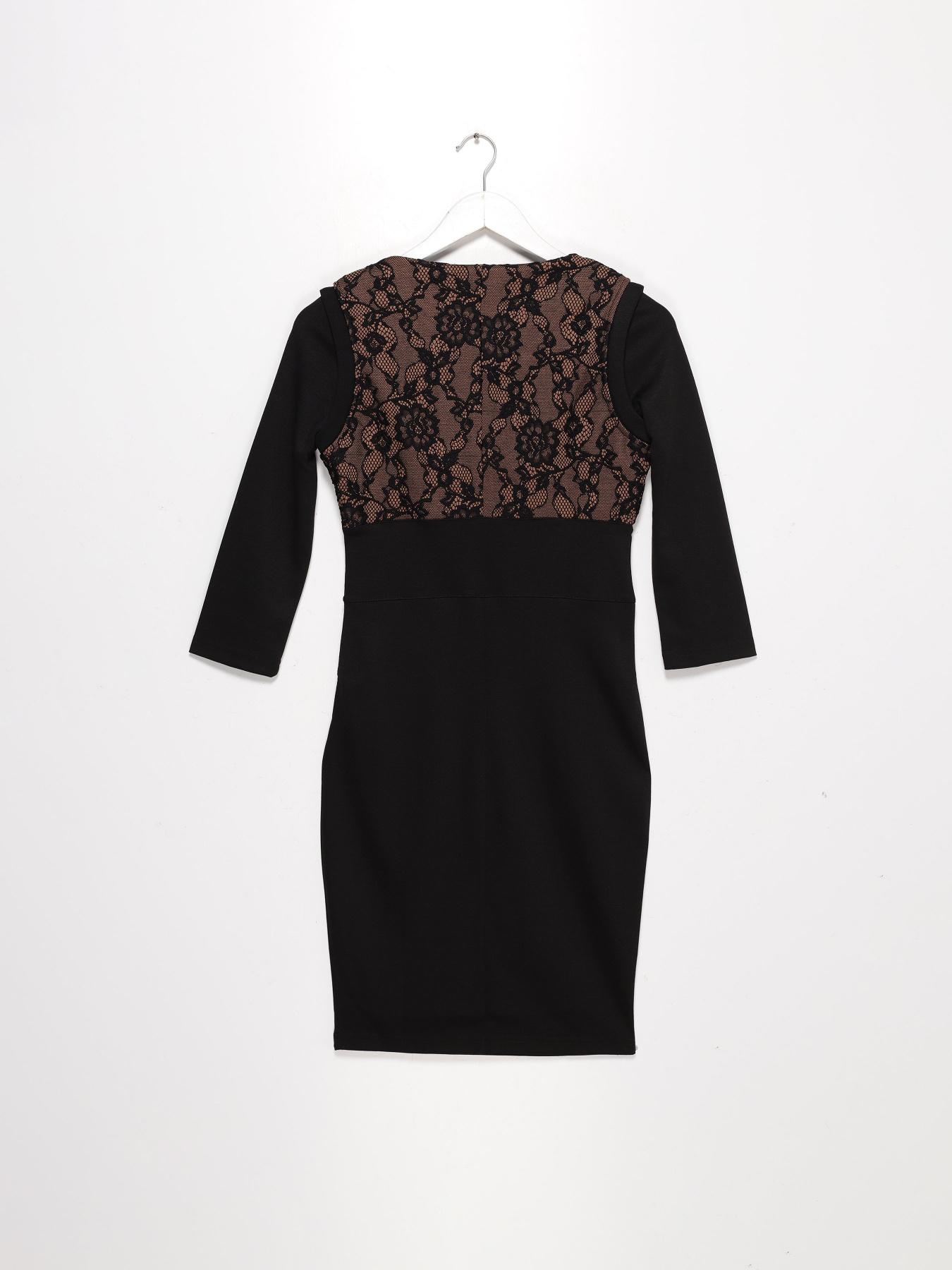 Платье мини Sassofono модель A141-SC-765171 ЧОРНИЙ-КЕМЕЛ Платье мини Sassofono модель A141-SC-765171 ЧОРНИЙ-КЕМЕЛ Фото