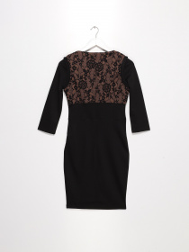 Платье мини Sassofono модель A141-SC-765171 ЧОРНИЙ-КЕМЕЛ Платье мини Sassofono модель A141-SC-765171 ЧОРНИЙ-КЕМЕЛ Фото