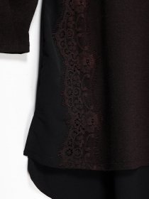 Блуза Sassofono модель A161-SC-418112 ТЕМНО-КОРИЧНЕВИЙ Фото