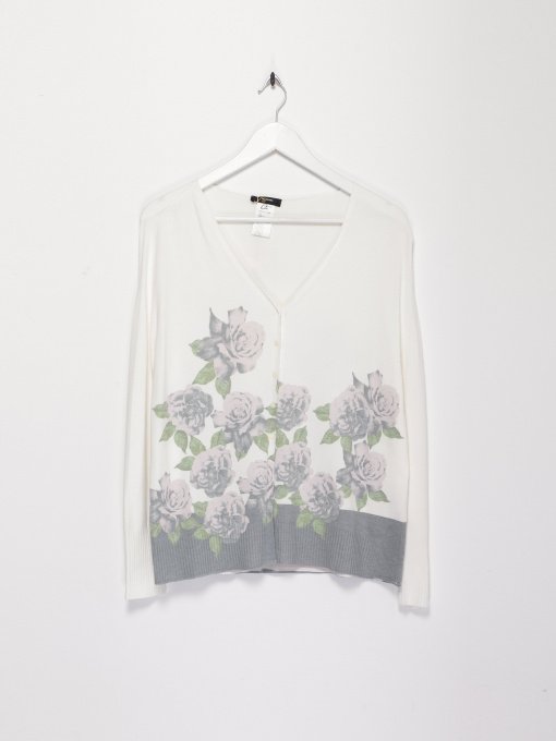 Кардиган Sassofono модель A161-SC-700283 МОЛОЧНИЙ Фото