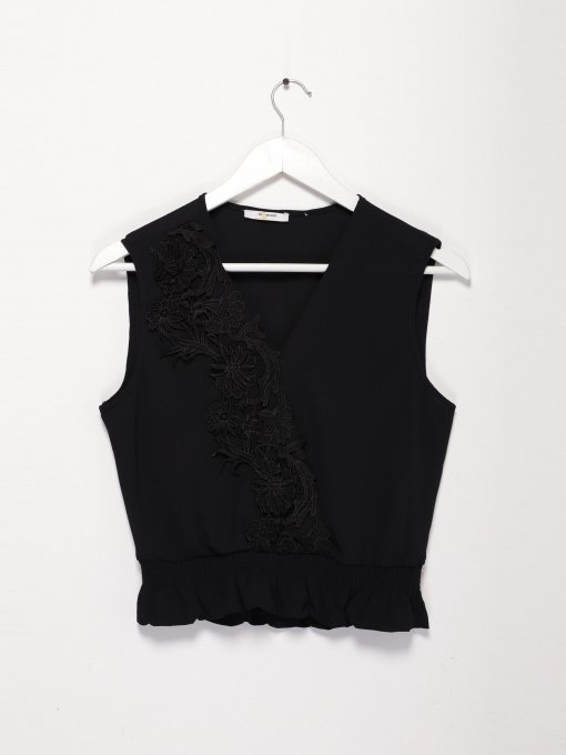 Блуза Sassofono модель A191SC8YB367 ЧОРНИЙ Фото