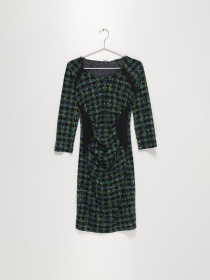 Платье мини Sassofono модель A171-CL-190171 ЗЕЛЕНИЙ Фото