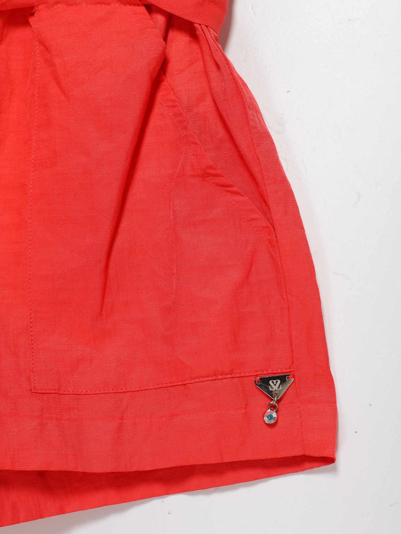 Повседневные шорты Sassofono модель A182-SF-625071 Кораловий Фото