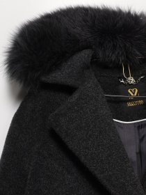 Пальто Sassofono модель A191-SF-511301-1 Антрацит Фото