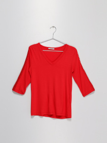 Блуза Sassofono модель A191SC8YB139 Червоний Фото