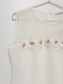 Майка Sassofono модель A191SC8YB399 МОЛОЧНИЙ Фото