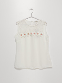 Майка Sassofono модель A191SC8YB399 МОЛОЧНИЙ Фото