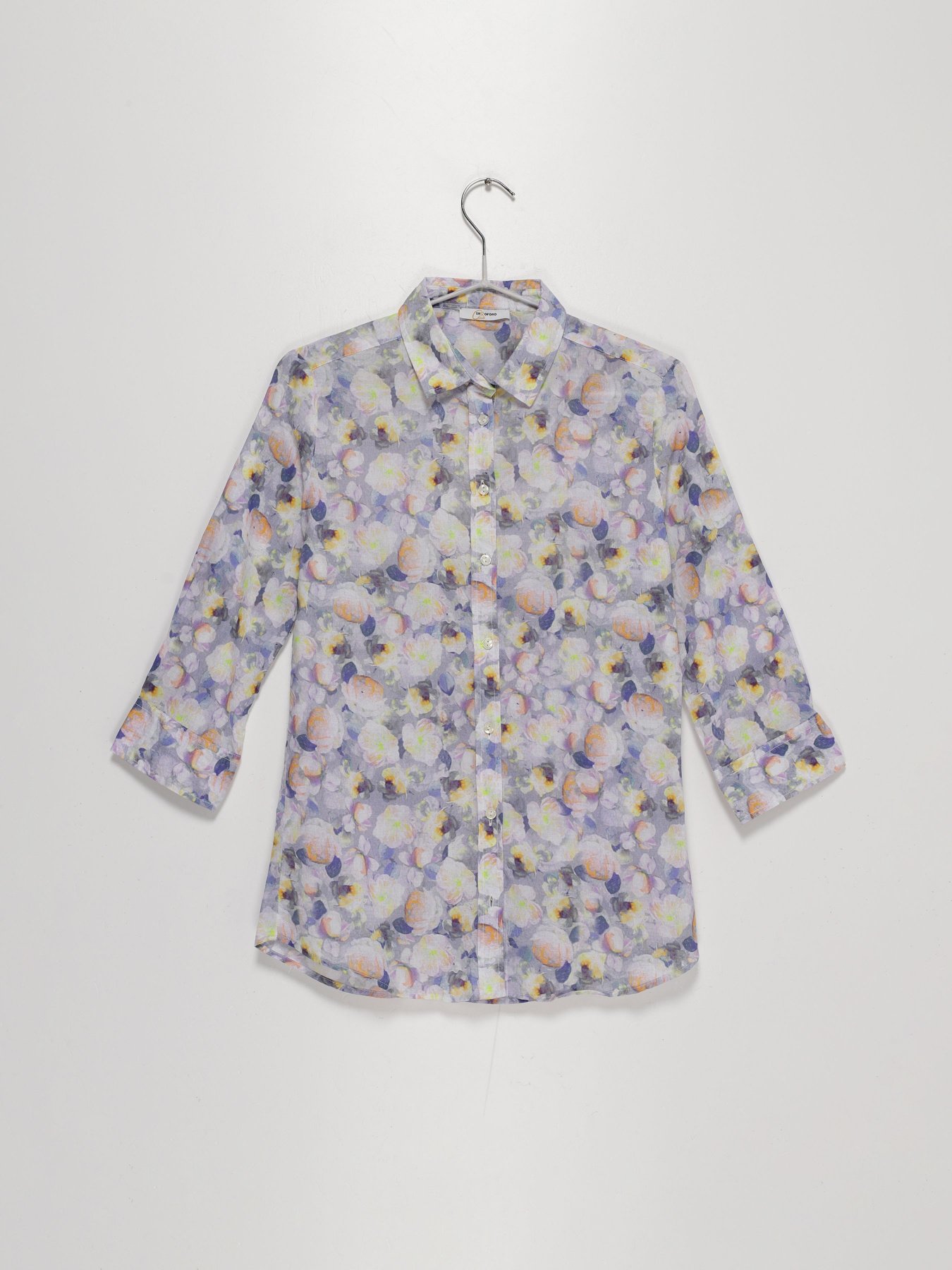 Рубашка повседневная Sassofono модель A192-SC-5527 ФІОЛЕТОВИЙ Фото