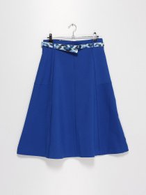 Юбка миди Sassofono модель A192-SC-803155-1 ЕЛЕКТРИК Фото