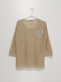 Блуза Sassofono модель A192-SC-8238 БЕЖЕВИЙ Фото