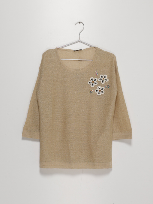 Блуза Sassofono модель A192-SC-8238 БЕЖЕВИЙ Фото