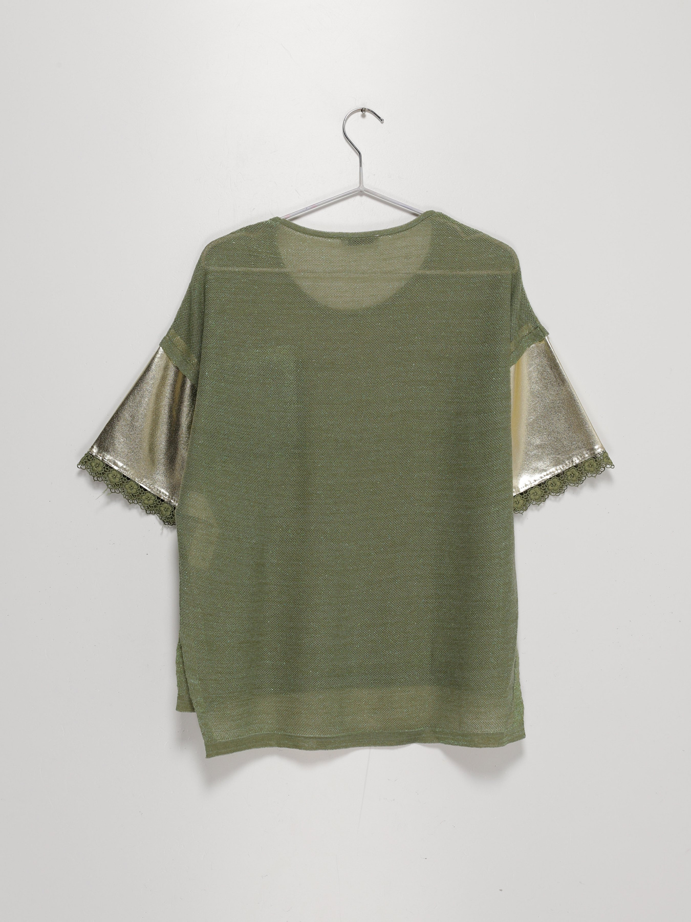 Блуза Sassofono модель A192-SC-8255 Зелений Фото