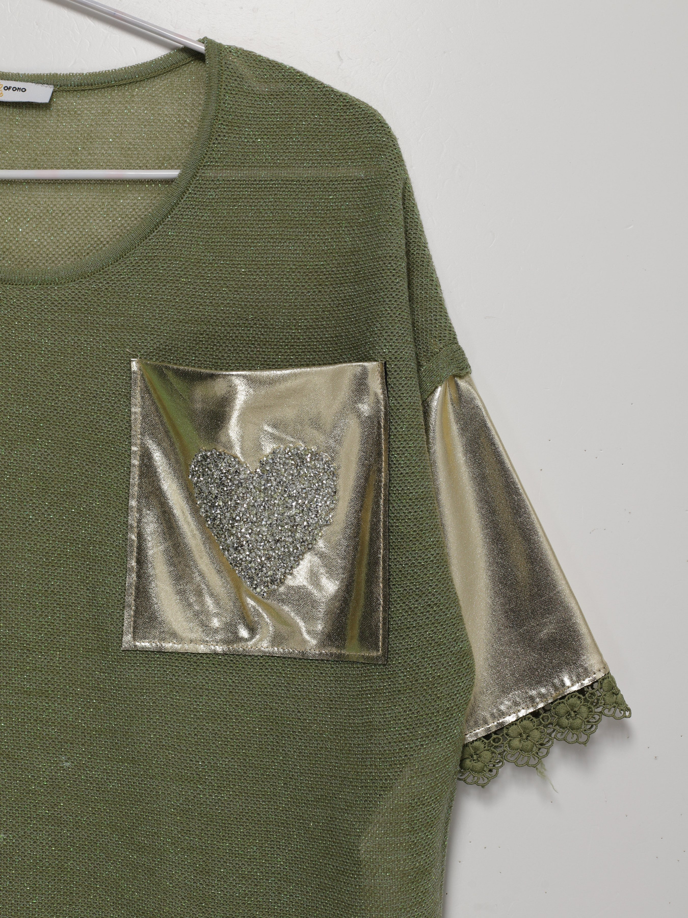 Блуза Sassofono модель A192-SC-8255 Зелений Фото