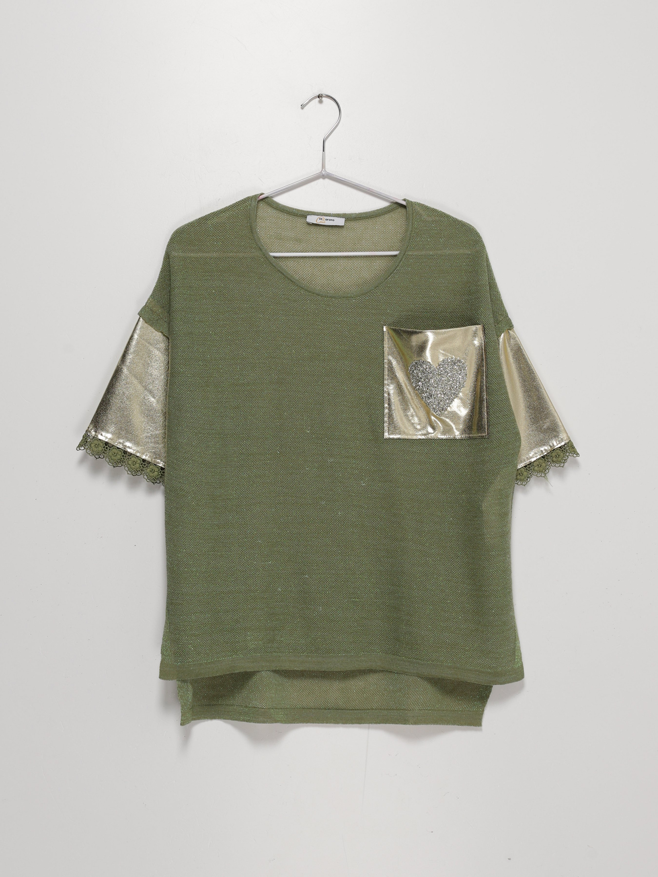 Блуза Sassofono модель A192-SC-8255 Зелений Фото