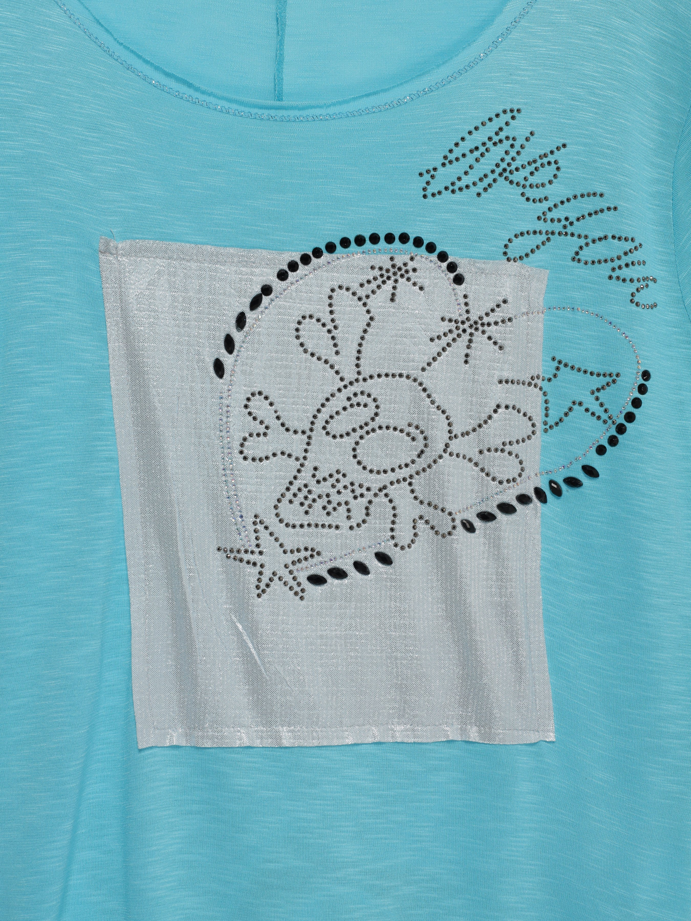 Футболка Sassofono модель A192-SC-8844 БІРЮЗОВИЙ Фото